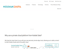 Tablet Screenshot of kodiakdata.com
